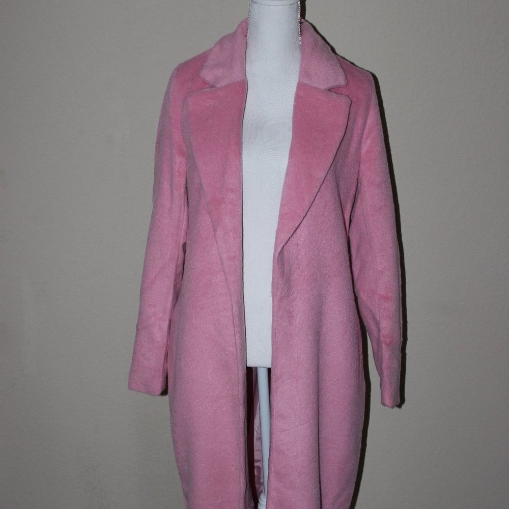 Pink long line Coat